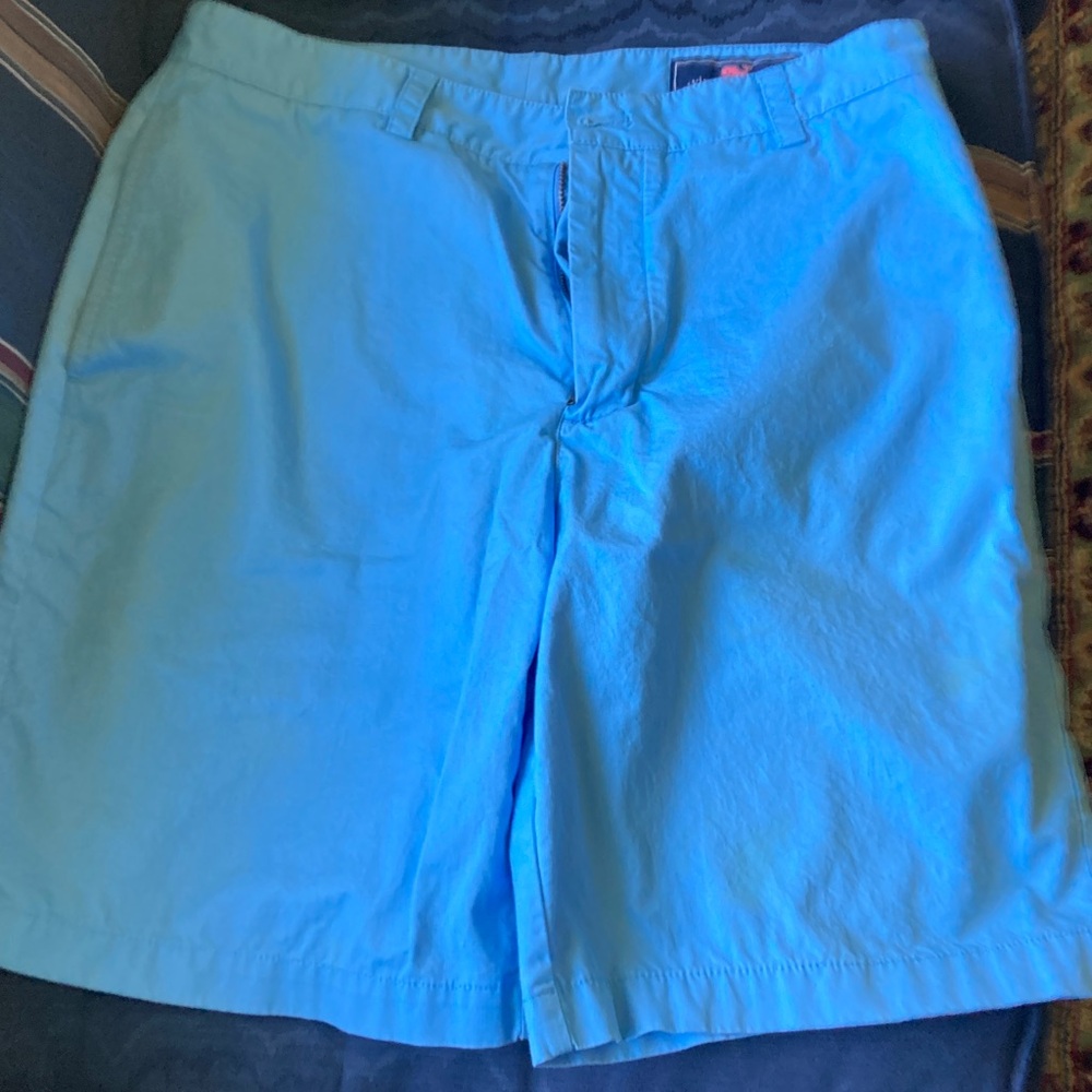 Vineyard Vines Light Blue Flat-Front Shorts
